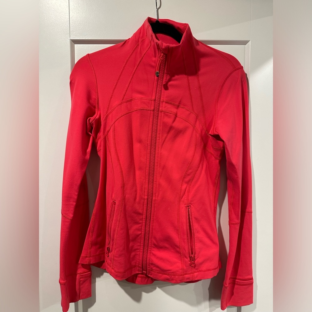 Lululemon Define Jacket, size 6, coral color